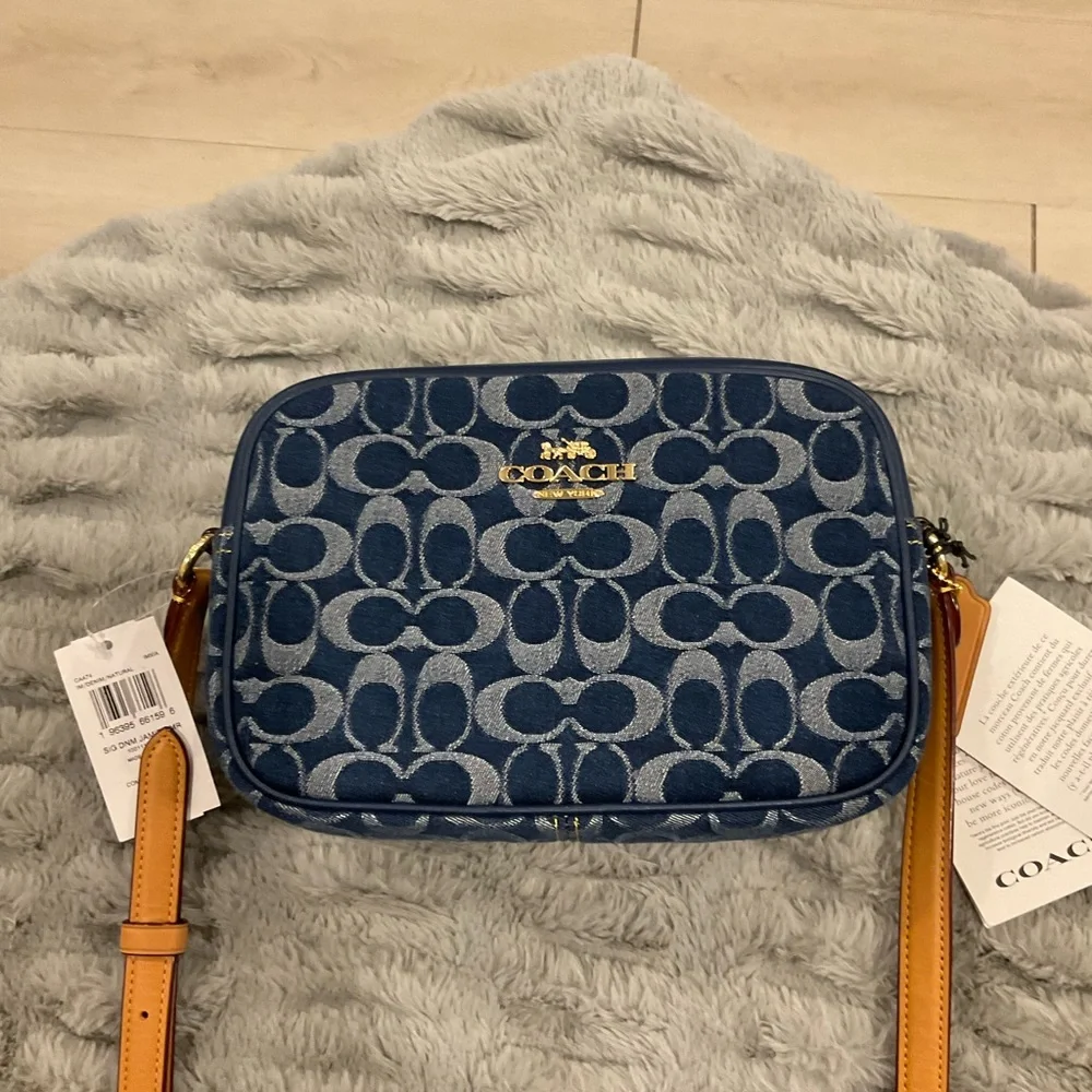 COACH JAMIE CAMERA BAG IN SIGNATURE DENIM - Picture 2 of 8